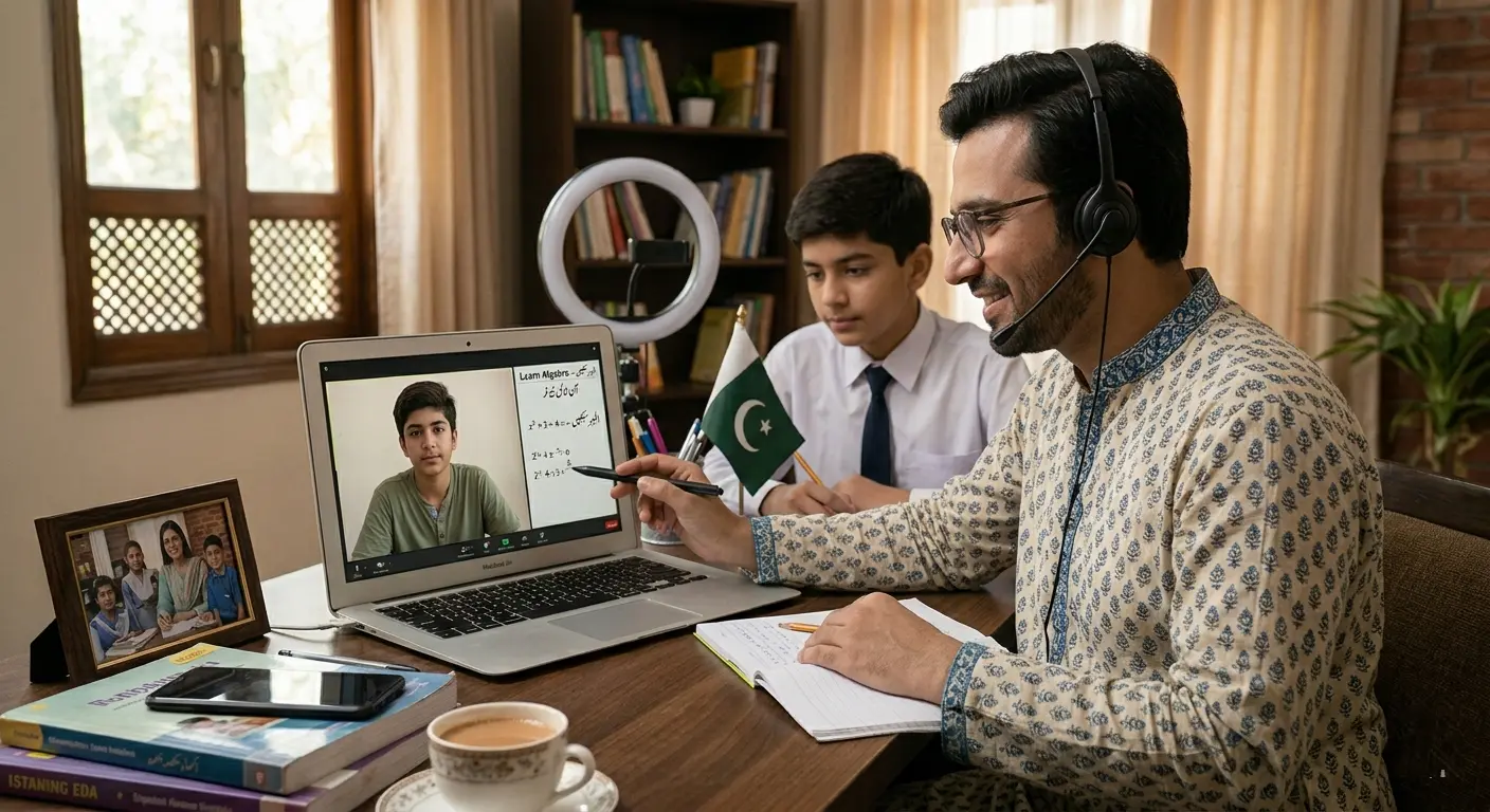 Online tuition in Lahore – virtual tutoring session
